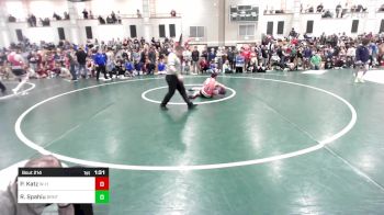 113 lbs Round Of 16 - PJ Katz, Whitman-Hanson vs Ryan Spahiu, Braintree