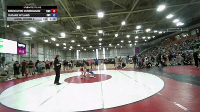 67 lbs Cons. Round 3 - Brooklynn Cunningham, Takedown Express Wrestling Club vs Sloane Hyland, Outlaw Wrestling Club