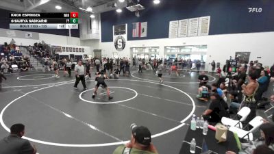 132 lbs Champ. Round 2 - Shaurya Nadkarni, Five Points vs Knox Espinoza, Surfside X