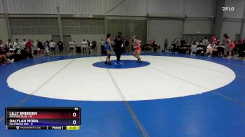 95 lbs Semis & 3rd Wb (16 Team) - Lilly Breeden, Missouri Blue vs Dalylah Mora, California Red