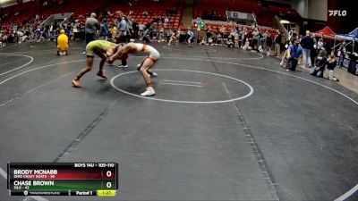 105-110 lbs Round 5 - Brody McNabb, Ohio Crazy Goats vs Chase Brown, Silo