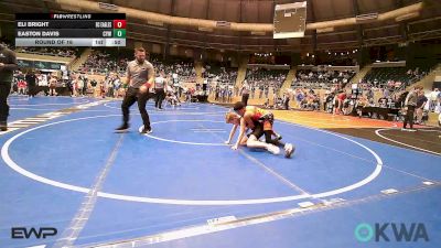 85 lbs Round Of 16 - Eli Bright, Del City Little League Wrestling vs Easton Davis, Coweta Tiger Wrestling