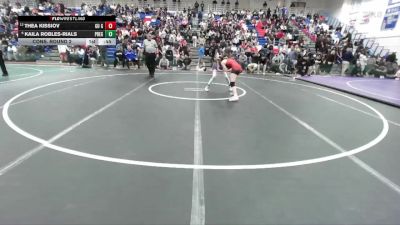 Girls 100 lbs Cons. Round 2 - Kaila Robles-Rials, Presentation&nbsp;Girls vs Thea Kissiov, Gunn&nbsp;Girls