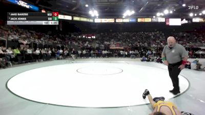 3A 106 lbs 1st Place Match - Jake Barzee, West Side vs Jack Jones, Ririe