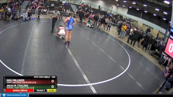 125 lbs 3rd Place Match - Dealya Collins, Mineral Point Wrestling Club vs Ava Milliner, Heart And Pride Wrestling Club