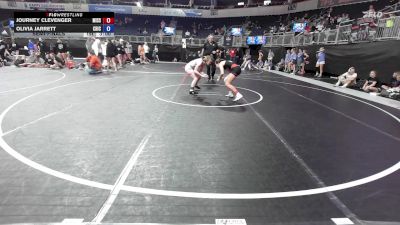 122 lbs Semifinal - Journey Clevenger, Missouri Outlaws vs Olivia Jarrett, Chica Tacitos