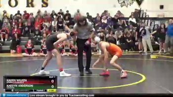 132 lbs Quarterfinal - Kaden Wilken, Nashua-Plainfield vs Kaedyn Anderson, Waukon
