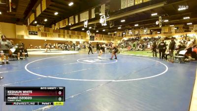 190 lbs Cons. Round 5 - Marko Dzodzo, Torrey Pines vs Keshaun White, Centennial (Corona)