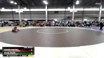 75 lbs Cons. Round 2 - Hunter Hartzell, New Plymouth Middle School vs Shane Cruise, All In Wrestling Academy