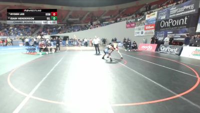 5A Boys 126 lbs Champ. Round 1 - Isaih Henderson, Hillsboro Boys vs Ryder Lee, Redmond Boys