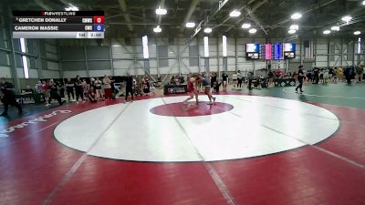 72 kg Champ. Rd Of 32 - Gretchen Donally, Colorado Mesa Wrestling Club vs Cameron Massie, Cowgirls Wrestling Club