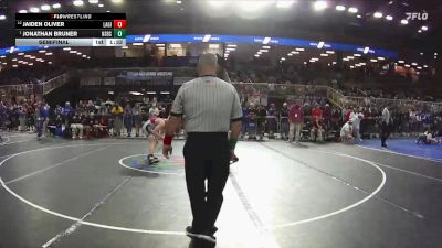 144 2A Semifinal - Jonathan Bruner, New Smyrna Beach Sr H S vs Jaiden Oliver, Lake Gibson