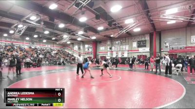 140 lbs Champ. Round 2 - Andrea Ledesma, Beaumont vs Marley Nelson, Villa Park