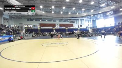 190 lbs Round 3 (3 Team) - Jaxson Burchard, Horseheads Sr HS vs Tarik Hassan, Saratoga Springs Sr HS