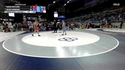 120 lbs Cons. Quarters - Aidan McClure, IL vs Wyatt Spencer, PA