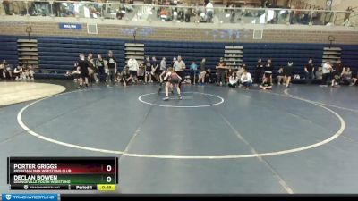 90 lbs Cons. Round 3 - Porter Griggs, Mountain Man Wrestling Club vs Declan Bowen, Grangeville Youth Wrestling