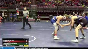 1 lbs Cons. Round 1 - Jaxon Christensen, Nodaway Valley vs Ryan Steinlage, Interstate 35