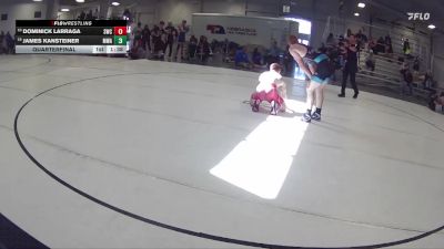 163 lbs Quarterfinal - Dominick Larraga, Shelton Wrestling Club vs James Kansteiner, MWC Wrestling Academy