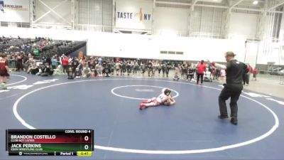 66 lbs Cons. Round 4 - Brandon Costello, Club Not Listed vs Jack Perkins, Eden Wrestling Club