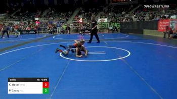 90 lbs Consolation - Kylan Ooton, Prodigy WC vs Parker Casey, High Altitude Wrestling