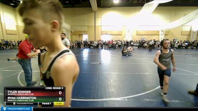 85 lbs Cons. Round 3 - Tyler Rowser, Wasatch Wrestling Club vs Ryan Harrington, Wasatch Wrestling Club