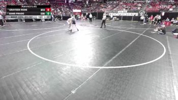 D1-157 lbs Champ. Round 1 - Eans Prado, Kettle Moraine vs Grayden Rode, Marshfield