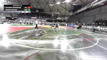 Girls 3A 155 lbs Champ. Round 1 - Jocelyn Silvani, Hermiston (Girls) vs Suzanne Henderson, Kentlake (Girls)