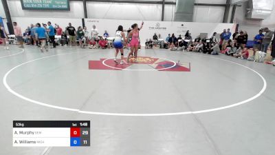 53 kg Rr Rnd 1 - Amelia Murphy, Wyoming SEM Women vs Alena Williams, Michigan Rev Girls Blue