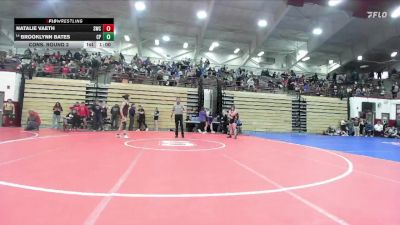 130 lbs Cons. Round 2 - Brooklynn Bates, Clinton Prairie vs Natalie Vaeth, Southport Wrestling Club