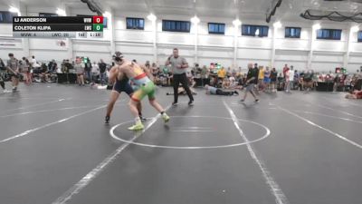 132 lbs Round 2 (4 Team) - LJ Anderson, West Virginia Wild vs Coleton Klipa, Leps WC