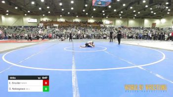 90 lbs Consi Of 8 #1 - Evan Snyder, Warhead Wrestling Club vs Dax Nakagawa, Valley Vandals