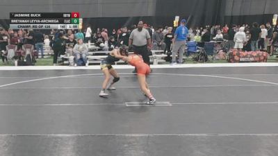 105 lbs Champ. Rd Of 64 - Jasmine Buck, RBYWC vs Breyanah Leyva-Arciniega, Elevate Academy