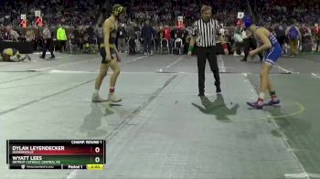 D1-106 lbs Champ. Round 1 - Wyatt Lees, Detroit Catholic Central HS vs Dylan Leyendecker, Hudsonville