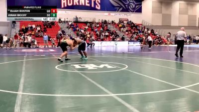 285 lbs Quarterfinal - Elijah Boston, Garrett College vs Jonah McCoy, St. Vincent College