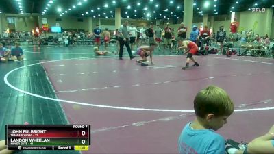 90 lbs Round 7 (8 Team) - Landon Wheelan, Moyer Elite vs John Fulbright, Team Arkansas