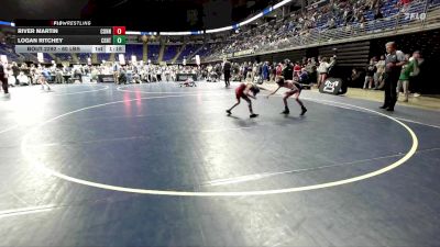 60 lbs 7th Place - River Martin, Connellsville vs Logan Ritchey, Central York