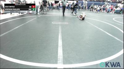 40 lbs Semifinal - Colt Bittle, Ada vs Stetson Phillips, Smith Wrestling Academy