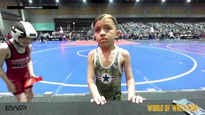 49 lbs Round Of 16 - Adriel Rasmussen, Redmond High School vs Jose Alfredo Acevedo, Tritown Bullyz