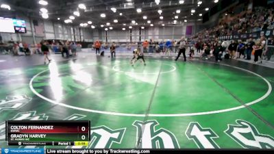 70 lbs Quarterfinal - Colton Fernandez, NWWC vs Gradyn Harvey, St. Maries WC