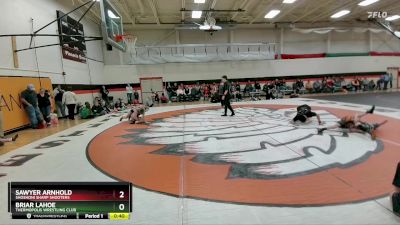 108-110 lbs Semifinal - Sawyer Arnhold, Shoshoni Sharp Shooters vs Briar Lahoe, Thermopolis Wrestling Club