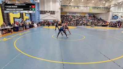 144 lbs Quarterfinal - Tyler Rosan, Polytech vs Jerusalem Howard, Lake Forest H S