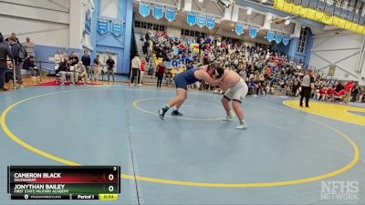 285 lbs Cons. Round 1 - Jonythan Bailey, First State Military Academy vs Cameron Black, Salesianum