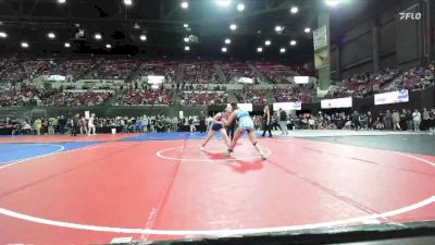 144 lbs Quarterfinal - Lexi Harms, MILES CITY WRESTLING CLUB vs Eliana Zent, Rapid City Extreme