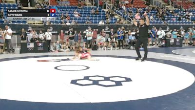 105 lbs Champ. Rd Of 64 - Kelsie Strong, Maine vs Keyi Wang, Illinois