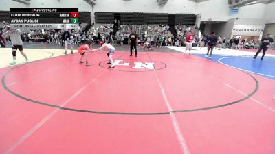 80-I2 lbs Rr Rnd 2 - Cody Heberlig, Marlton vs Aydan Puglisi, MacArthur