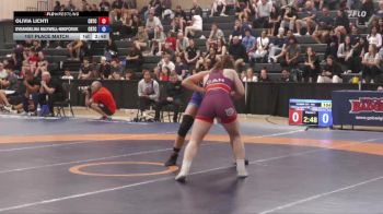 59kg 1st Place Match - Olivia Lichti, Hamilton Wrestling Club vs Eveangelina Maxwell-Nikiforuk, Dinos Wrestling Club