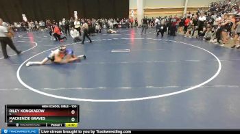 100 lbs Cons. Round 1 - Riley Kongkaeow, IL vs Mackenzie Graves, AR