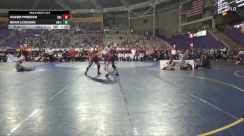 174 lbs Quarters & 1st Wb (16 Team) - Noah Leisgang, Wisconsin-La Crosse vs Xavier Preston, Roanoke College