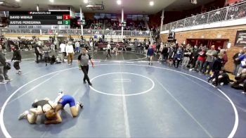120 lbs Champ. Round 3 - Justus Peregrina, Coeur D`Alene High School vs David Wiehle, Tahoma