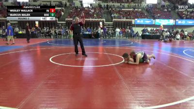 120 lbs Round 3 - Wesley Wallace, Project Wrestling vs Marcus Malek, Rustler Wrestling